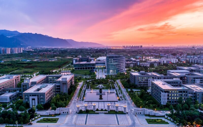 西北工业大学晚景俯瞰图