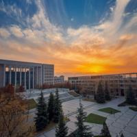 西北大学长安校区晚景